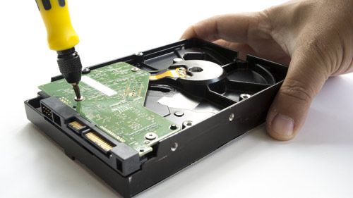 Data recovery from an external drive